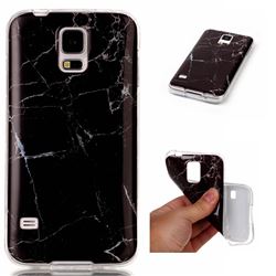 Black Soft TPU Marble Pattern Case for Samsung Galaxy S5