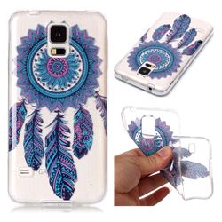 Blue Wind Chimes Super Clear Soft TPU Back Cover for Samsung Galaxy S5 G900