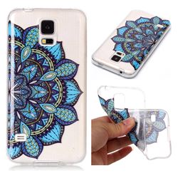 Peacock flower Super Clear Soft TPU Back Cover for Samsung Galaxy S5 G900