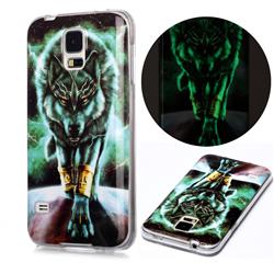 Wolf King Noctilucent Soft TPU Back Cover for Samsung Galaxy S5 G900
