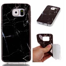 Black Soft TPU Marble Pattern Case for Samsung Galaxy S6