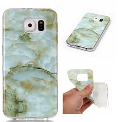 Jade Green Soft TPU Marble Pattern Case for Samsung Galaxy S6