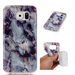Rock Blue Soft TPU Marble Pattern Case for Samsung Galaxy S6