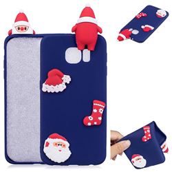 Navy Santa Claus Christmas Xmax Soft 3D Silicone Case for Samsung Galaxy S6 G920