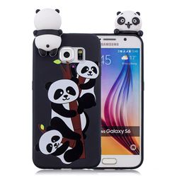 Ascended Panda Soft 3D Climbing Doll Soft Case for Samsung Galaxy S6 G920