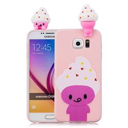 Ice Cream Man Soft 3D Climbing Doll Soft Case for Samsung Galaxy S6 G920