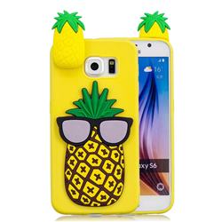 Big Pineapple Soft 3D Climbing Doll Soft Case for Samsung Galaxy S6 G920