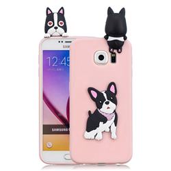 Cute Dog Soft 3D Climbing Doll Soft Case for Samsung Galaxy S6 G920