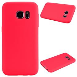 Candy Soft Silicone Protective Phone Case for Samsung Galaxy S6 G920 - Red
