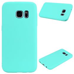 Candy Soft Silicone Protective Phone Case for Samsung Galaxy S6 G920 - Light Blue