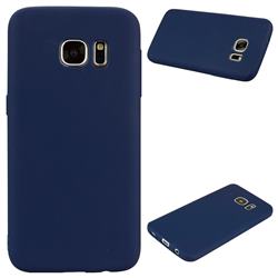 Candy Soft Silicone Protective Phone Case for Samsung Galaxy S6 G920 - Dark Blue