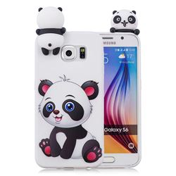 Panda Girl Soft 3D Climbing Doll Soft Case for Samsung Galaxy S6 Edge G925
