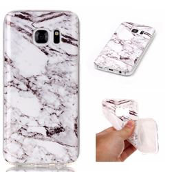 White Soft TPU Marble Pattern Case for Samsung Galaxy S7