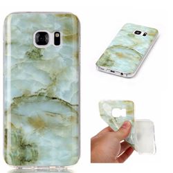 Jade Green Soft TPU Marble Pattern Case for Samsung Galaxy S7