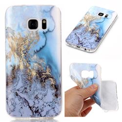 Sea Blue Soft TPU Marble Pattern Case for Samsung Galaxy S7