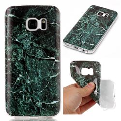 Dark Green Soft TPU Marble Pattern Case for Samsung Galaxy S7