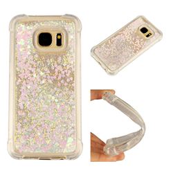 Dynamic Liquid Glitter Sand Quicksand Star TPU Case for Samsung Galaxy S7 G930 - Pink
