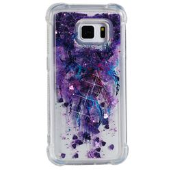 Retro Wind Chimes Dynamic Liquid Glitter Sand Quicksand Star TPU Case for Samsung Galaxy S7 G930