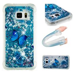 Flower Butterfly Dynamic Liquid Glitter Sand Quicksand Star TPU Case for Samsung Galaxy S7 G930