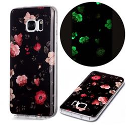Rose Flower Noctilucent Soft TPU Back Cover for Samsung Galaxy S7 G930
