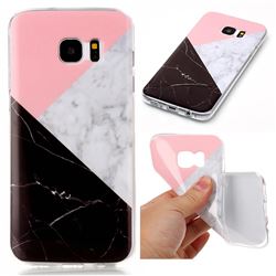 Tricolor Soft TPU Marble Pattern Case for Samsung Galaxy S7 Edge