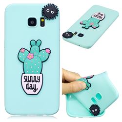 Cactus Flower Soft 3D Silicone Case for Samsung Galaxy S7 Edge s7edge