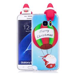 Balloon Santa Claus Soft 3D Climbing Doll Soft Case for Samsung Galaxy S7 Edge s7edge