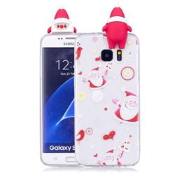 Dancing Santa Claus Soft 3D Climbing Doll Soft Case for Samsung Galaxy S7 Edge s7edge