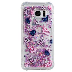 Diamond Dynamic Liquid Glitter Sand Quicksand Star TPU Case for Samsung Galaxy S7 Edge s7edge