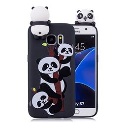 Ascended Panda Soft 3D Climbing Doll Soft Case for Samsung Galaxy S7 Edge s7edge