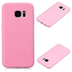 Candy Soft Silicone Protective Phone Case for Samsung Galaxy S7 Edge s7edge - Dark Pink