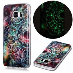 Datura Flowers Noctilucent Soft TPU Back Cover for Samsung Galaxy S7 Edge s7edge