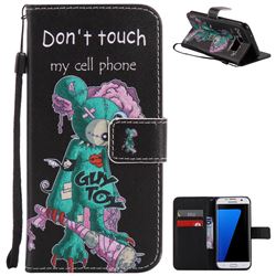 One Eye Mice PU Leather Wallet Case for Samsung Galaxy S7 Edge s7edge