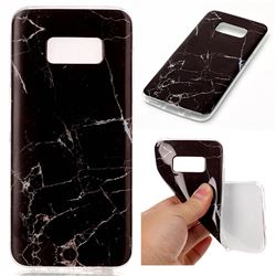 Black Soft TPU Marble Pattern Case for Samsung Galaxy S8