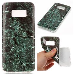 Dark Green Soft TPU Marble Pattern Case for Samsung Galaxy S8