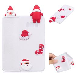 White Santa Claus Christmas Xmax Soft 3D Silicone Case for Samsung Galaxy S8