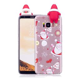 Dancing Santa Claus Soft 3D Climbing Doll Soft Case for Samsung Galaxy S8