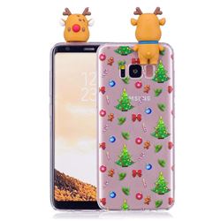 Christmas Bow Soft 3D Climbing Doll Soft Case for Samsung Galaxy S8