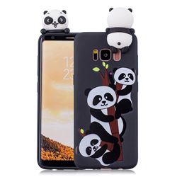 Ascended Panda Soft 3D Climbing Doll Soft Case for Samsung Galaxy S8