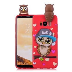 Bow Owl Soft 3D Climbing Doll Soft Case for Samsung Galaxy S8