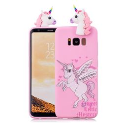 Wings Unicorn Soft 3D Climbing Doll Soft Case for Samsung Galaxy S8