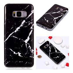 Black Rough white Soft TPU Marble Pattern Phone Case for Samsung Galaxy S8