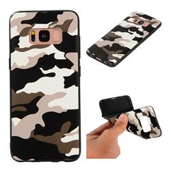 Camouflage Soft TPU Back Cover for Samsung Galaxy S8 - Black White