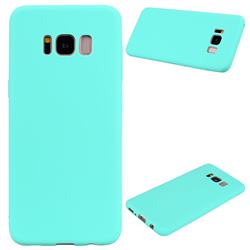 Candy Soft Silicone Protective Phone Case for Samsung Galaxy S8 - Light Blue