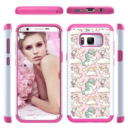 Pink Pony Shock Absorbing Hybrid Defender Rugged Phone Case Cover for Samsung Galaxy S8