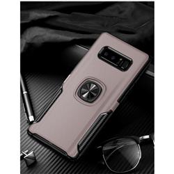 Knight Armor Anti Drop PC + Silicone Invisible Ring Holder Phone Cover for Samsung Galaxy S8 - Rose Gold