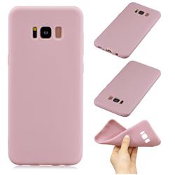 Candy Soft Silicone Phone Case for Samsung Galaxy S8 - Lotus Pink