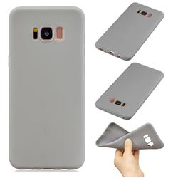 Candy Soft Silicone Phone Case for Samsung Galaxy S8 - Gray