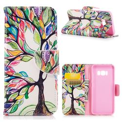 The Tree of Life Leather Wallet Case for Samsung Galaxy S8