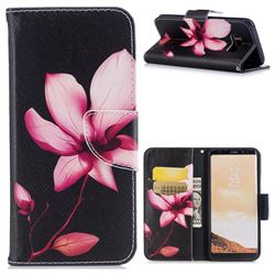 Lotus Flower Leather Wallet Case for Samsung Galaxy S8